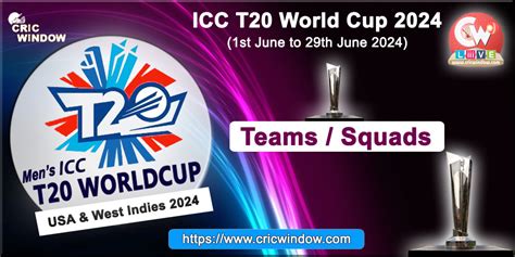 Icc T20 World Cup Teams And Squads 2024