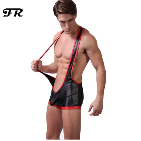 New Arrival Sexy Mens Back Open Suspender Jockstrap Wrestling Singlet