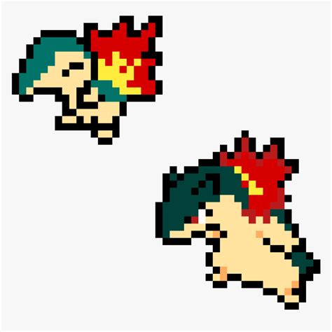 Cyndaquil Pixel Art Hd Png Download Kindpng