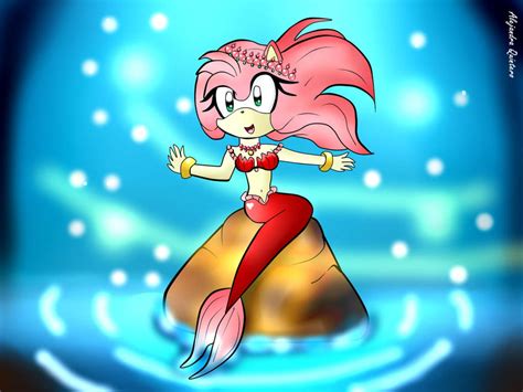 La Sirenita Amy Rose By Alejandraquintero On Deviantart