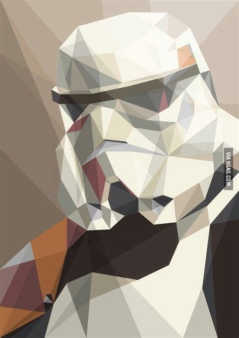 Clone Trooper Star Wars Origami Kunstproduktion Polygon Kunst