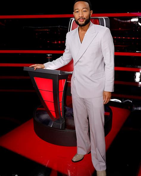 John Legend The Voice Suit Nbc Show California Outfits