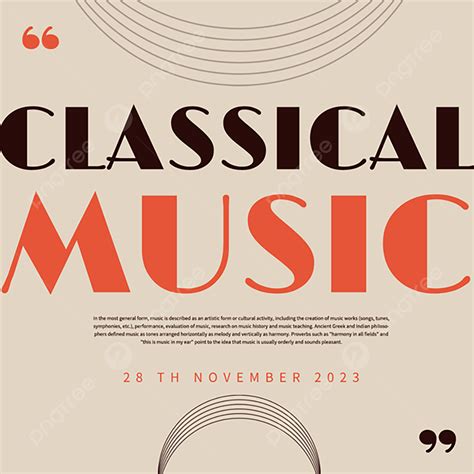 Classical Music Beige Template Download On Pngtree