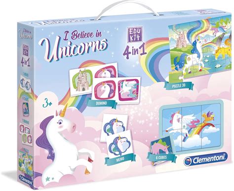 Clementoni Edukit In Unicorns Set Di Giochi Memo