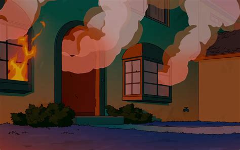 The Simpsons House Fire By Dracoawesomeness On Deviantart