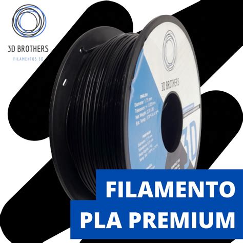 Filamento 3D PLA PREMIUM PRETO 3D Brothers Escorrega o Preço