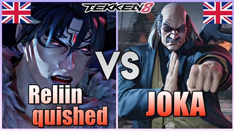 Tekken 8 Reliinquished Devil Jin Vs Joka Ranked 1 Heihachi Ranked