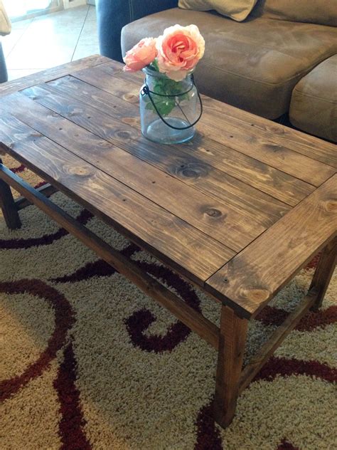 DIY Coffee Table With Minwax Special Walnut Stain Backyard Dyi