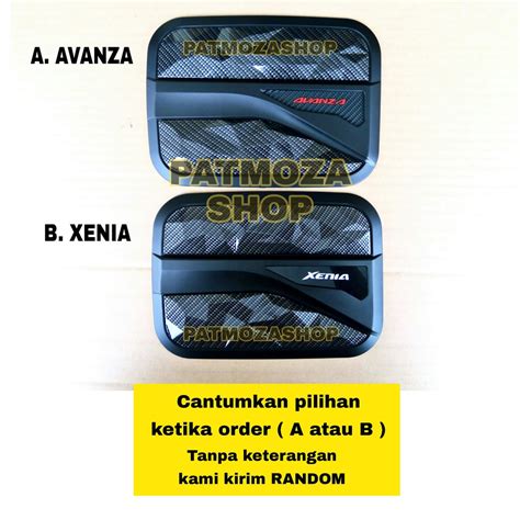 Jual Tank Cover All New Avanza Dan All New Xenia Sporty Carbon Lis