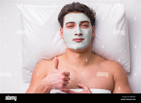 Handsome Man In Spa Massage Concept Stock Photo Alamy