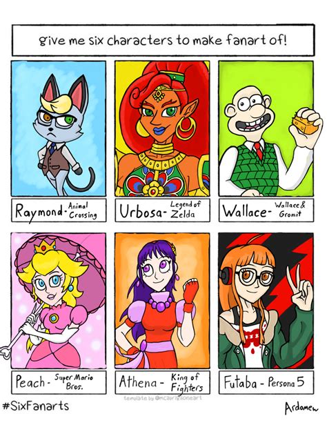 Six Fanart Challenge By Ardomew On Deviantart