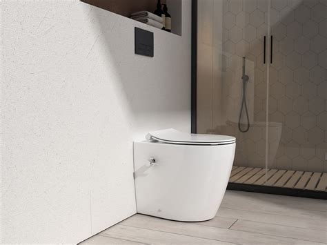 Wc Bidet A Terra Sentimenti Neo Rimless X Cm Filomuro Bianco