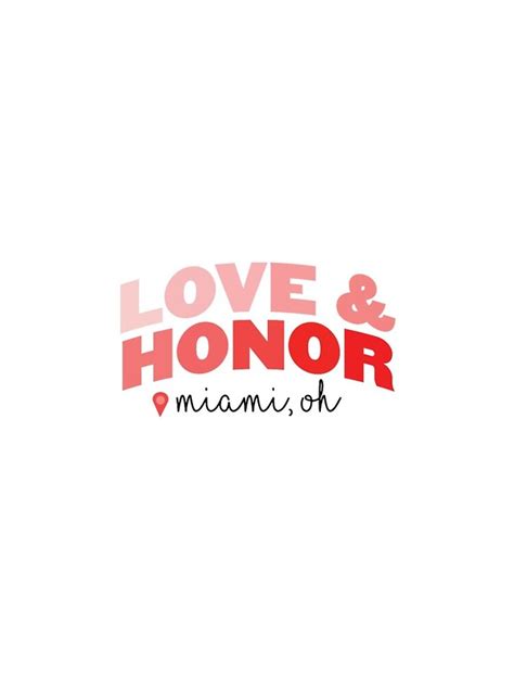 Miami University Love And Honor Location Design Iphone Case For Sale By