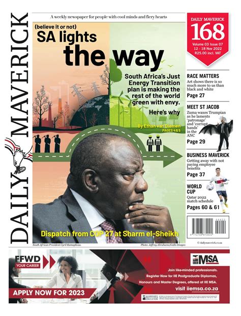 Daily Maverick November Newspaper Get Your Digital Subscription