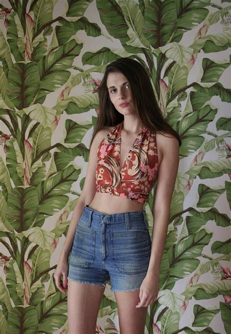 1970s Halter Top Crop Top Vintage Backless Shirt Etsy