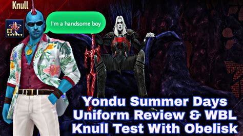 Yondu Summer Days Uniform Review & WBL Knull Test With Obelisk - Marvel Future Fight - YouTube