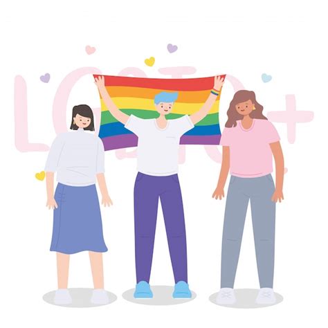 Premium Vector Women Celebrating Lgbtq Rights