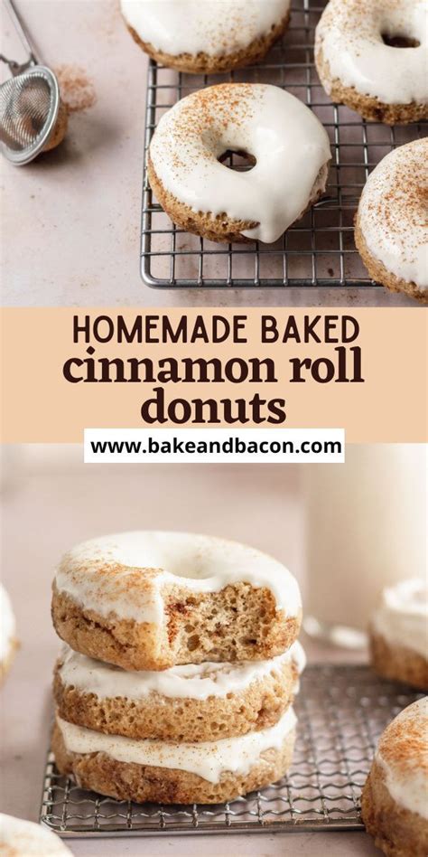 Baked Cinnamon Roll Donuts Artofit