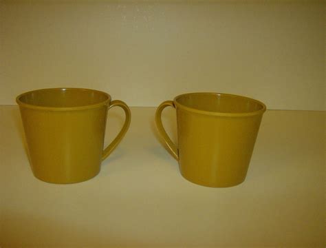 Genuine Melamine Coffee Cups 1950s Marys Menagerie Ruby Lane