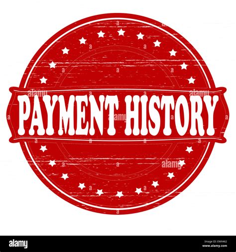 Stamp With Text Payment History Inside Illustration Stock Photo Alamy