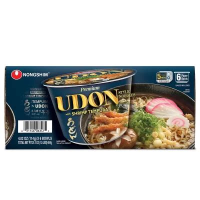 Nongshim Udon Shrimp Tempura Ramyun Ramen Noodle Soup Big Bowl 4 02 Oz