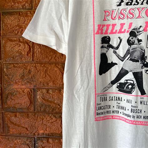 Vintage 80s Faster Pussycat Kill Kill 1965 Cult Indie Sexploitation Movie By Russ Meyer T Shirt