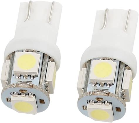 Amazon Qtqgoitem Pair T10 White 5050 5 SMD LED Side Light Marker