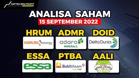 Analisa Saham September Hari Kamis Hrum Admr Doid Essa