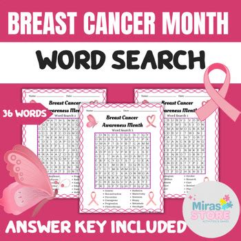 Breast Cancer Awareness Month Reading Comprehension Activity By Miras