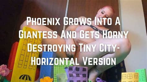 Watch Phoenix Grows Into A Giantess And Destroys Tiny City Horizontal