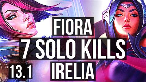 Fiora Vs Irelia Top Solo Kills M Mastery Games