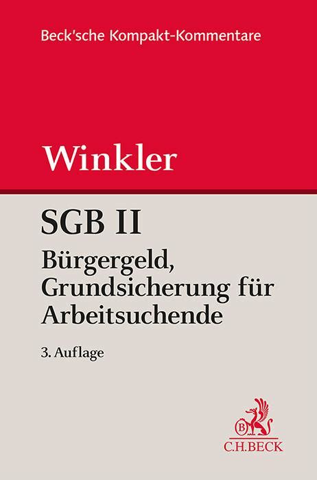 Sgb Ii B Rgergeld Grundsicherung F R Arbeitsuchende Lesejury