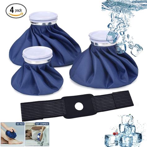 Soapow Pack Ice Cold Pack Reusable Ice Hot Water Bag For Injuries Knee Neck Headache Therapy