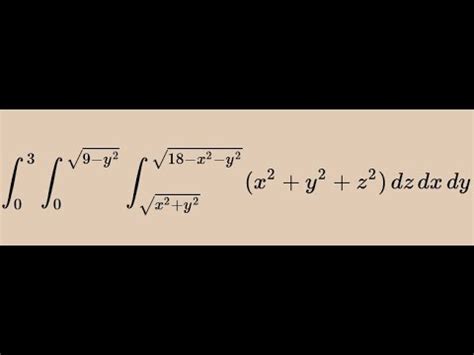 Calc Iii Triple Integral In Spherical Coordinates Example Youtube