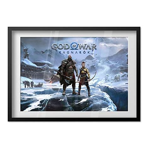 God Of War Ragnarok Poster Official Art Kratos And Atreus Wall Art