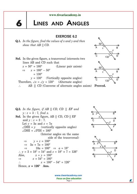 Free Ncert Solutions For Class 9 Maths Chapter 6 In Pdf Download