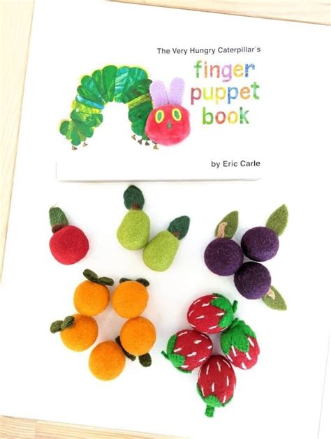 Felted Wool Hungry Caterpillar Fruit Set Felt Food Felt Etsy