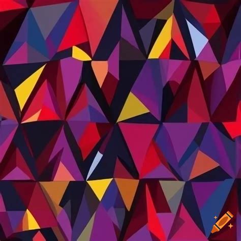 Colorful Triangular Seamless Pattern On Craiyon