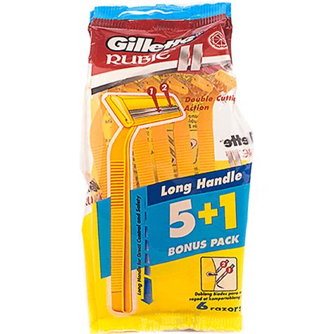 Gillette Rubie Ii Long Handle 5 1 Bonus Pack Lazada Ph