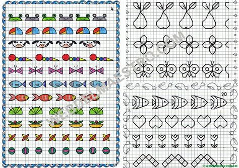 Cenefas dibujos en cuadrícula para imprimir Web del maestro