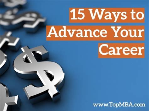 15 Ways To Advance Your Career