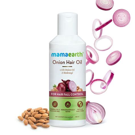 Buy Mamaearth Onion Hair Oil For Hair Regrowth And Hair Fall Control