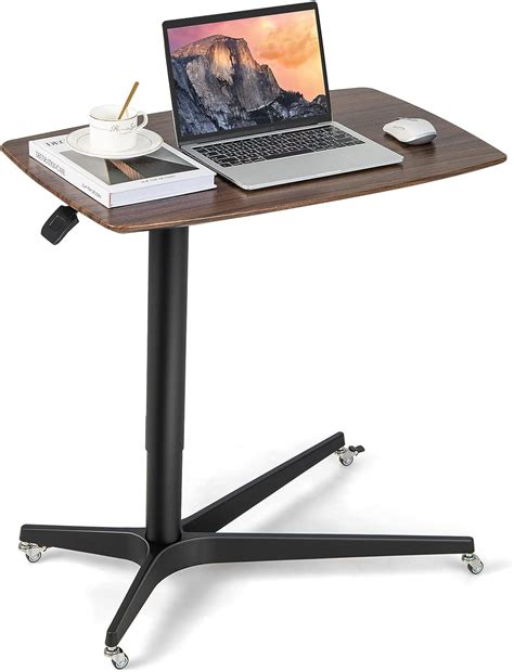 Tangkula Mobile Standing Desk Height Adjustable Overbed Table