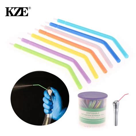 250pcs Dental Air Water Syringe With Plastic Core Nozzles Tips Tubes Disposable 3 Way Triple