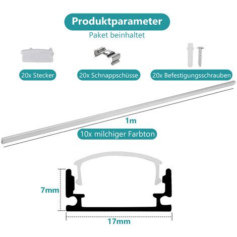 Swanew X M Led Profil Aluminium Bande D Angle Bande Bandes Blanches