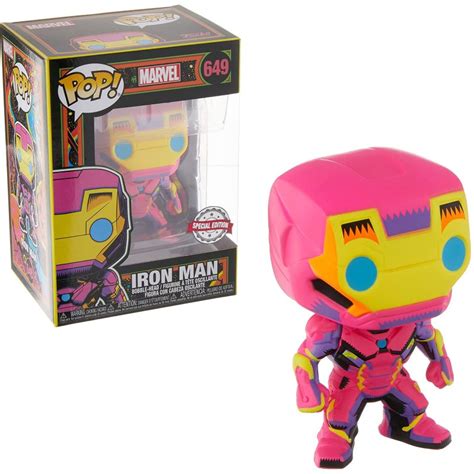 Funko Pop Marvel Black Light Iron Man Multicolor PcComponentes Pt