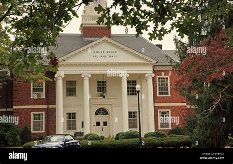 Mount Kisco Village Hall In The Fall Stock Photo Alamy