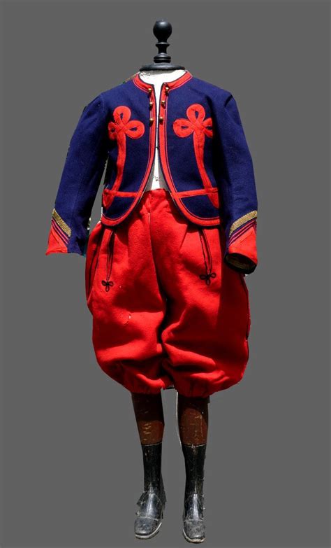 Proantic Uniforme Militaire De Zouave D Enfant Epoque 1900 Tenue De