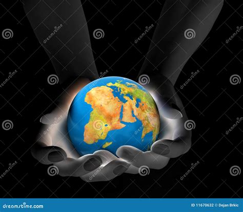 World In Hands Stock Illustration Illustration Of Body 11670632