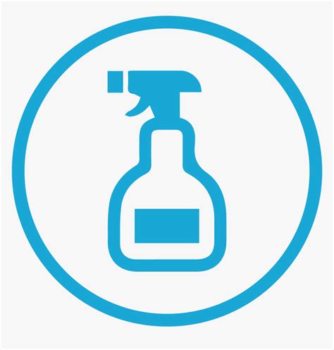 Spray Bottle For Surface And Subsurface Cleaning Icon Cleaning Supplies Symbol Png